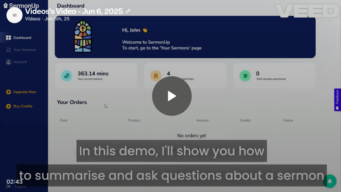 demo video screenshot
